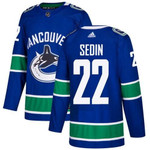 Adidas Vancouver Canucks #22 Daniel Sedin Blue Home Authentic Stitched Nhl Jersey Nhl