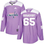 Adidas Capitals #65 Andre Burakovsky Purple Authentic Fights Cancer Stitched Nhl Jersey Nhl