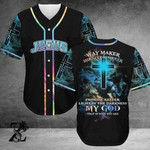 Lion Way Maker Miracle Worker Promise Keeper Baseball Jersey | Colorful | Adult Unisex | S - 5Xl Full Size - Baseball Jersey Lf