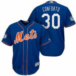 Men's New York Mets #30 Michael Conforto Royal Blue 2017 Spring Training Stitched Mlb Majestic Cool Base Jersey Mlb