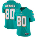 Nike Miami Dolphins #80 Danny Amendola Aqua Green Team Color Men's Stitched Nfl Vapor Untouchable Limited Jersey Nfl