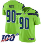 Nike Seahawks #90 Jarran Reed Green Men's Stitched Nfl Limited Rush 100Th Season Jersey Nfl