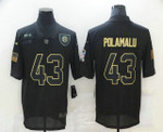 Men's Pittsburgh Steelers #43 Troy Polamalu Black 2020 Salute To Service Stitched Nfl Nike Limited Jersey Nfl