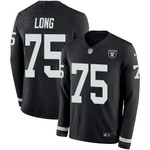 Nike Raiders #75 Howie Long Black Team Color Men's Stitched Nfl Limited Therma Long Sleeve Jersey Nfl