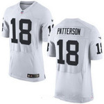 Men's Oakland Raiders #18 Cordarrelle Patterson White Road Stitched Nfl Nike Elite Jersey Nfl