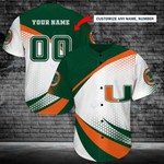 Personalize Baseball Jersey - Miami Hurricanes Personalized Baseball Jersey Shirt 184 - Baseball Jersey LF