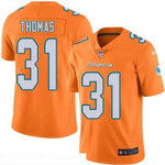 Men's Miami Dolphins #31 Michael Thomas Orange 2016 Color Rush Stitched Nfl Nike Limited Jersey Nfl