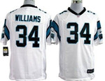 Nike Carolina Panthers #34 Deangelo Williams White Game Jersey Nfl