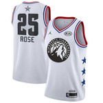 Timberwolves #25 Derrick Rose White Basketball Jordan Swingman 2019 All-Star Game Jersey Nba