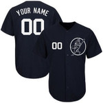 Personalize Jersey Yankees Navy Men's Customized Cool Base New Design Jersey Mlb