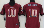 Nike Washington Redskins #10 Robert Griffin Iii Drift Fashion Red Womens Jersey Nfl- Women's
