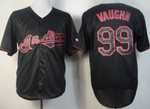 Cleveland Indians #99 Rick Vaughn Black Fashion Jersey Mlb