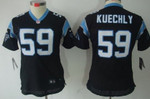 Nike Carolina Panthers #59 Luke Kuechly Black Limited Womens Jersey Nfl- Women's