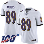 Nike Ravens #89 Mark Andrews White Men's Stitched Nfl 100Th Season Vapor Limited Jersey Nfl