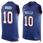 Men's Buffalo Bills #10 Robert Woods Royal Blue Hot Pressing Player Name & Number Nike Nfl Tank Top Jersey Nfl