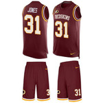 Nike Redskins #31 Matt Jones Burgundy Red Team Color Men's Stitched Nfl Limited Tank Top Suit Jersey Nfl