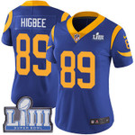 Women's Los Angeles Rams #89 Tyler Higbee Royal Blue Nike Nfl Alternate Vapor Untouchable Super Bowl Liii Bound Limited Jersey Nfl