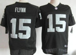 Nike Oakland Raiders #15 Matt Flynn Black Elite Jersey Nfl