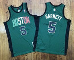 Men's Boston Celtics #5 Kevin Garnett Green 2007-08 Hardwood Classics Soul Au Throwback Jersey Nba