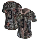 Broncos #3 Drew Lock Camo Women's Stitched Football Limited Rush Realtree Jersey Nfl- Women's