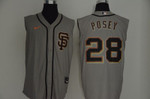 Men's San Francisco Giants #28 Buster Posey Gray 2020 Cool And Refreshing Sleeveless Fan Stitched Mlb Nike Jersey Mlb