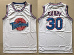 Tune Squad 30 Stephen Curry White Stitched Movie Jersey Nba
