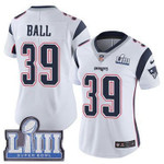 #39 Limited Montee Ball White Nike Nfl Road Women's Jersey New England Patriots Vapor Untouchable Super Bowl Liii Bound Nfl