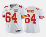 Men's Kansas City Chiefs #64 Mike Pennel White 2021 Super Bowl Lv Limited Stitched Nfl Jersey Nfl