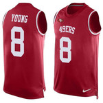 Men's San Francisco 49Ers #8 Steve Young Red Hot Pressing Player Name & Number Nike Nfl Tank Top Jersey Nfl