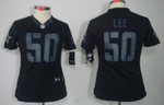 Nike Dallas Cowboys #50 Sean Lee Black Impact Limited Womens Jersey Nfl- Women's