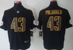 Nike Pittsburgh Steelers #43 Troy Polamalu Black Impact Limited Jersey Nfl