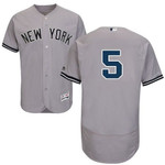 New York Yankees #5 Joe Dimaggio Grey Flexbase Collection Stitched Mlb Jersey Mlb