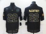 Men's Carolina Panthers #22 Christian Mccaffrey Black 2020 Salute To Service Stitched Nfl Nike Limited Jersey Nfl