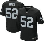 Nike Oakland Raiders #52 Khalil Mack Black Game Jersey Nfl