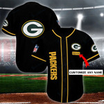 Personalize Baseball Jersey - Green Bay Packers Personalized Baseball Jersey Shirt 119 - Baseball Jersey LF