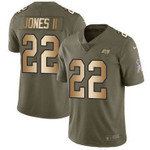 Nike Buccaneers #22 Ronald Jones Ii Olive Gold Men's Stitched Nfl Limited 2017 Salute To Service Jersey Nfl