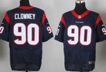 Nike Houston Texans #90 Jadeveon Clowney Blue Elite Jersey Nfl