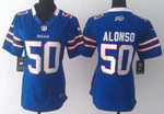 Nike Buffalo Bills #50 Kiko Alonso White Limited Womens Jersey Nfl- Women's