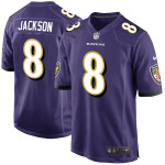 Nike Baltimore Ravens #8 Lamar Jackson Purple 2018 Nfl Draft Pick Elite Jersey Nfl