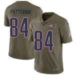 Men's Nike New England Patriots #84 Cordarrelle Patterson Olive 2017 Salute To Service Limited Jersey Nfl