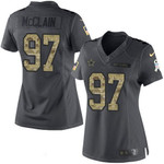 Women's Dallas Cowboys #97 Terrell Mcclain Black Anthracite 2016 Salute To Service Stitched Nfl Nike Limited Jersey Nfl- Women's