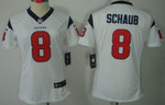 Nike Houston Texans #8 Matt Schaub White Limited Womens Jersey NFL- Women's