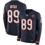 Nike Bears #89 Mike Ditka Navy Blue Team Color Men's Stitched Nfl Limited Therma Long Sleeve Jersey Nfl