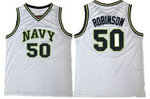 Men's San Antonio Spurs #50 David Robinson The Admiral Soul White Swingman Stitched Nba Jersey Nba