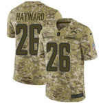 Nike Chargers #26 Casey Hayward Camo Men's Stitched Nfl Limited 2018 Salute To Service Jersey Nfl