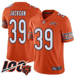 Bears #39 Eddie Jackson Orange Men's Stitched Football Limited Rush 100Th Season Jersey Nfl