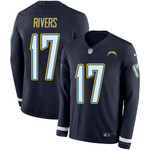 Nike Chargers 17 Philip Rivers Navy Blue Team Color Men's Stitched Nfl Limited Therma Long Sleeve Jersey Nfl