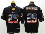 Nike St. Louis Rams #29 Eric Dickerson2014 Usa Flag Fashion Black Elite Jersey Nfl