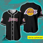 Lakers Black Baseball Jersey | Colorful | Adult Unisex | S - 5Xl Full Size - Baseball Jersey Lf