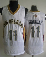 New Orleans Pelicans #11 Jrue Holiday White Swingman Jersey Nba
